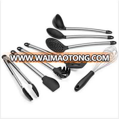 Silicone Kitchenware 8 Piece Stainless Steel Kitchen Utensil Set