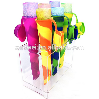 Silicone Ice Pop Mold Popsicles Mould with Lid Ice Cream Makers