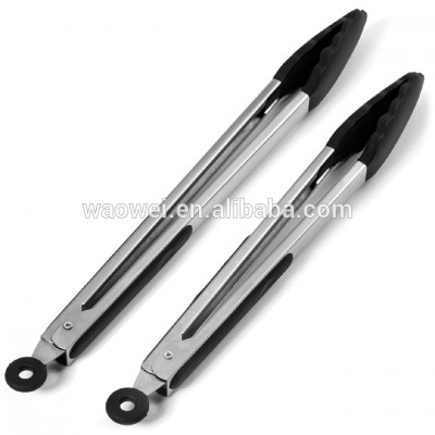 Silicone Cooking Tong Set Kitchenware Stainless Steel Kitchen Tongs 12 Inch and 14 Inch Set