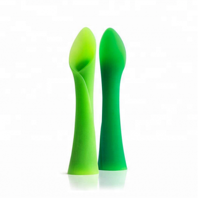 100% Silicone Soft-Tip Training Spoon Teether for Baby Led Weaning 2pack