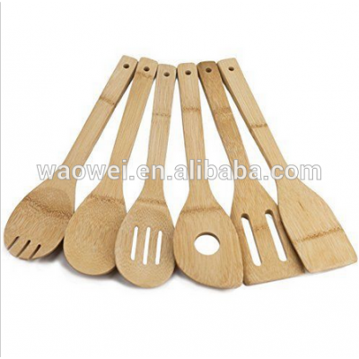 Bamboo Wooden Kitchen Cooking Utensils Gadget Set of 6