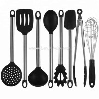 Kitchen Utensil Set Cooking Tools Stainless Steel Silicone Spatula Spoon 8 Piece