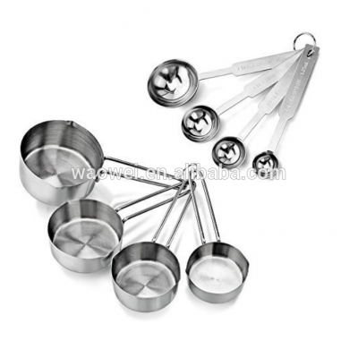 Stainless Steel 4pcs Measuring Cups and Spoons Combo Set