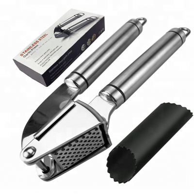 Garlic Press and Peeler Set