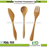 Wholesale Cheap 100% Nature Bamboo Kitchen Cooking Utensils Set