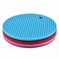 5.5/7 inches heat resistant multifunctional silicone pad coffee cup mat